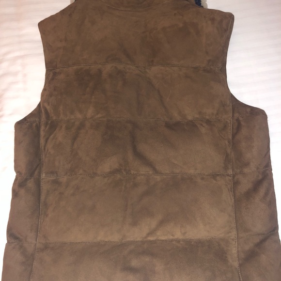 Eleventy Men's Brown Suede Vest Size 52/L - Picture 7 of 11